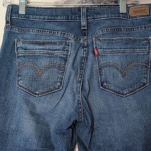 Levi's Blue  Boot Cut Denim Jeans with Stud Accents Size 6M